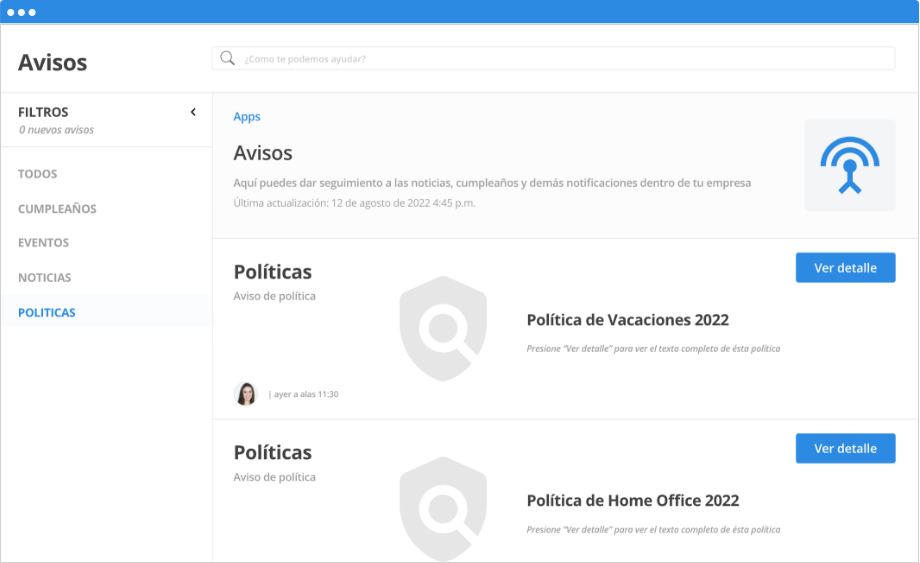 Políticas RH Vacaciones App