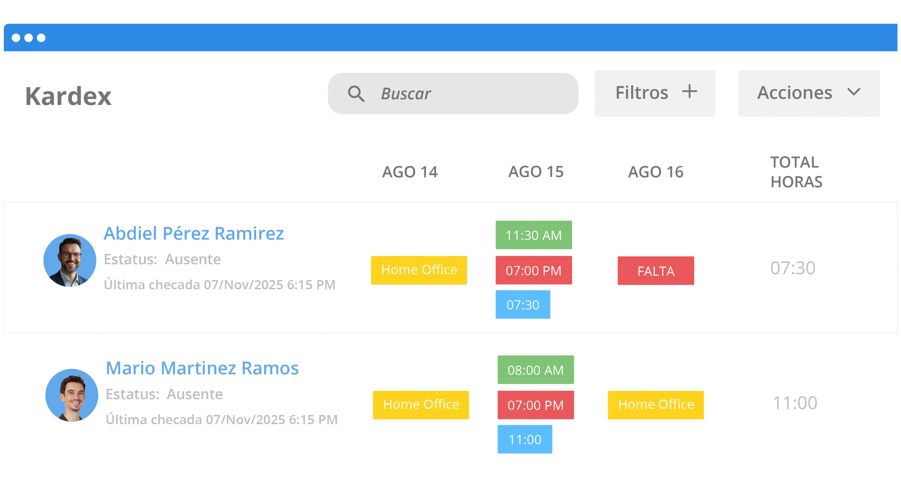 Software rh asistencia
