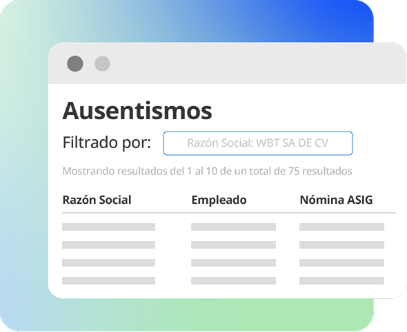 Comunicación directa con la nómina Central de Incidencias