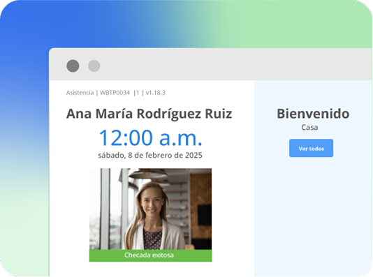 Reconocimiento facial Vacaciones App