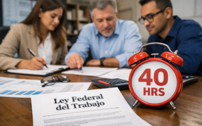 Leyes secundarias de la jornada laboral de 40 horas en México: cambios en la LFT y su impacto en RH 