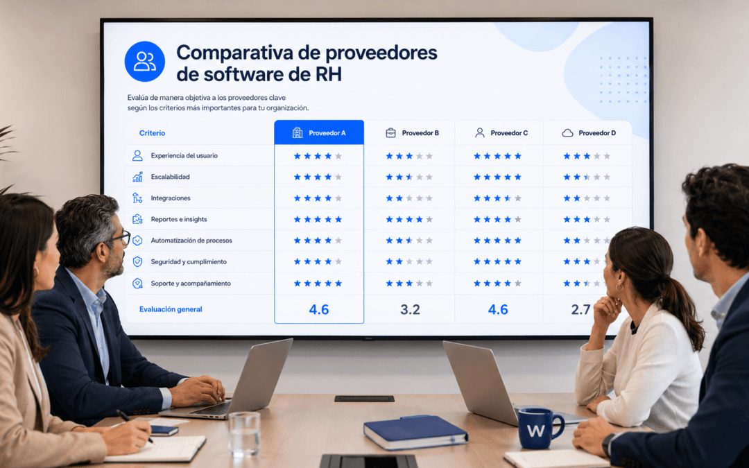 Cómo evaluar proveedores de software de RH en empresas complejas