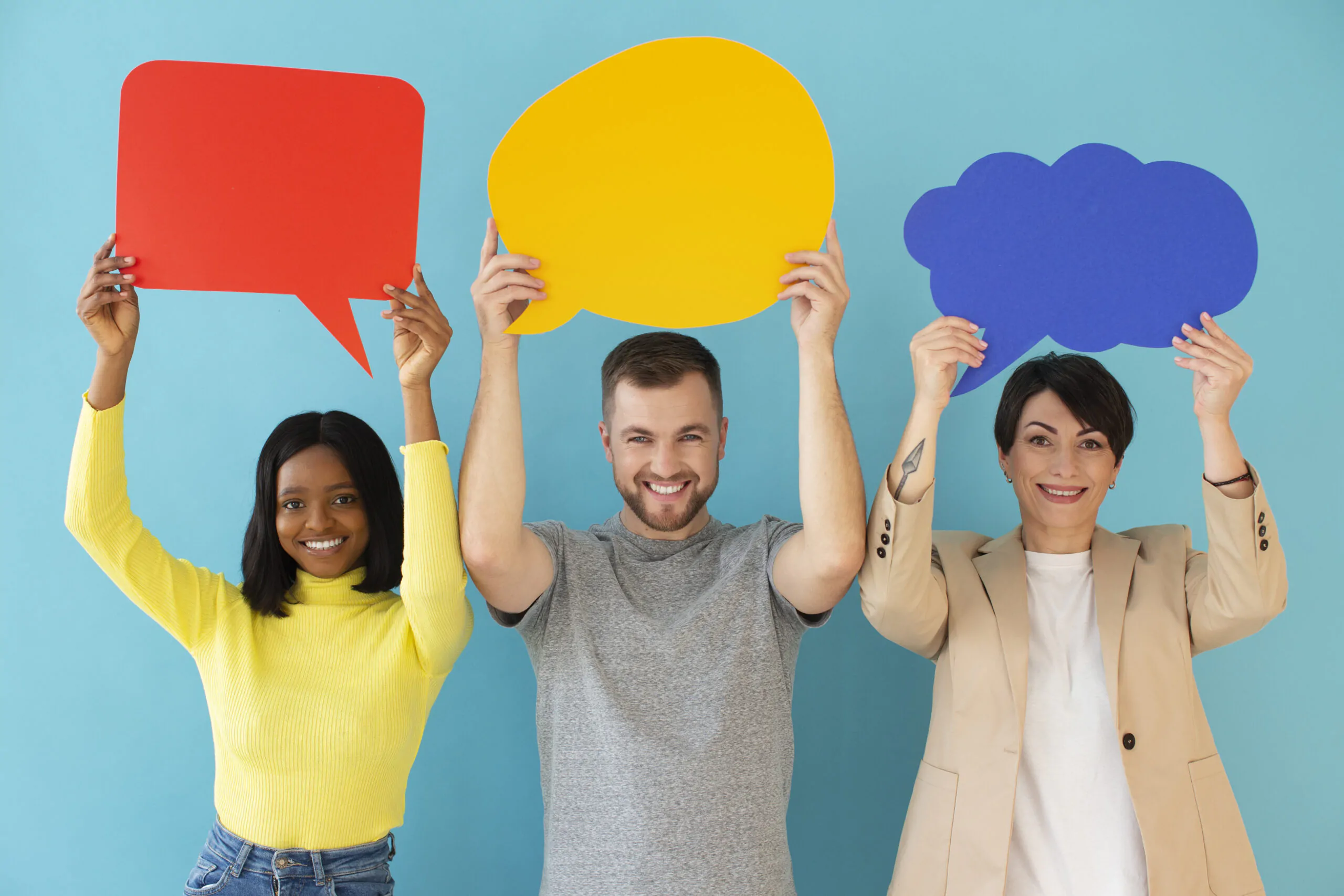 portrait-of-young-people-with-thought-bubble buzón quejas y sugerencias