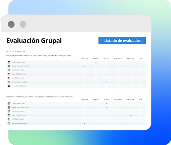 Evaluación grupal